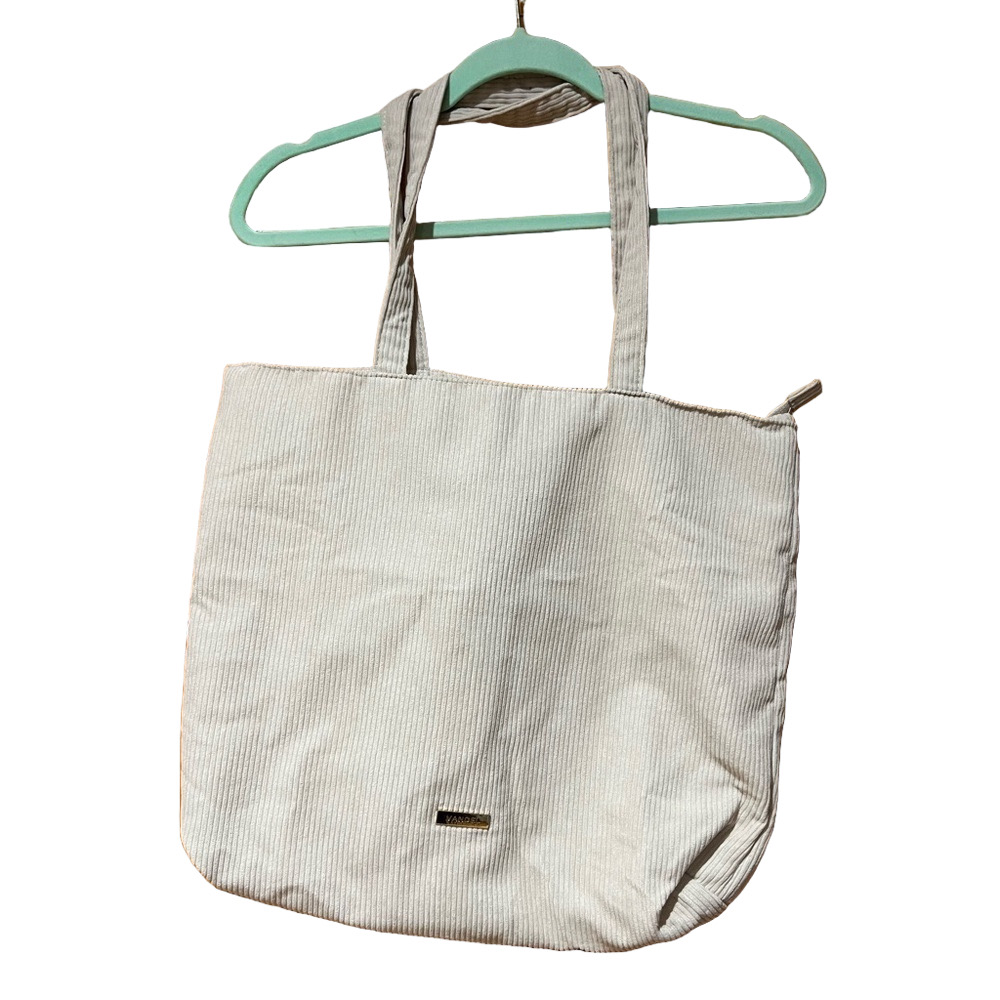 Vandel Corduroy Tote Bag with Zipper Pockets